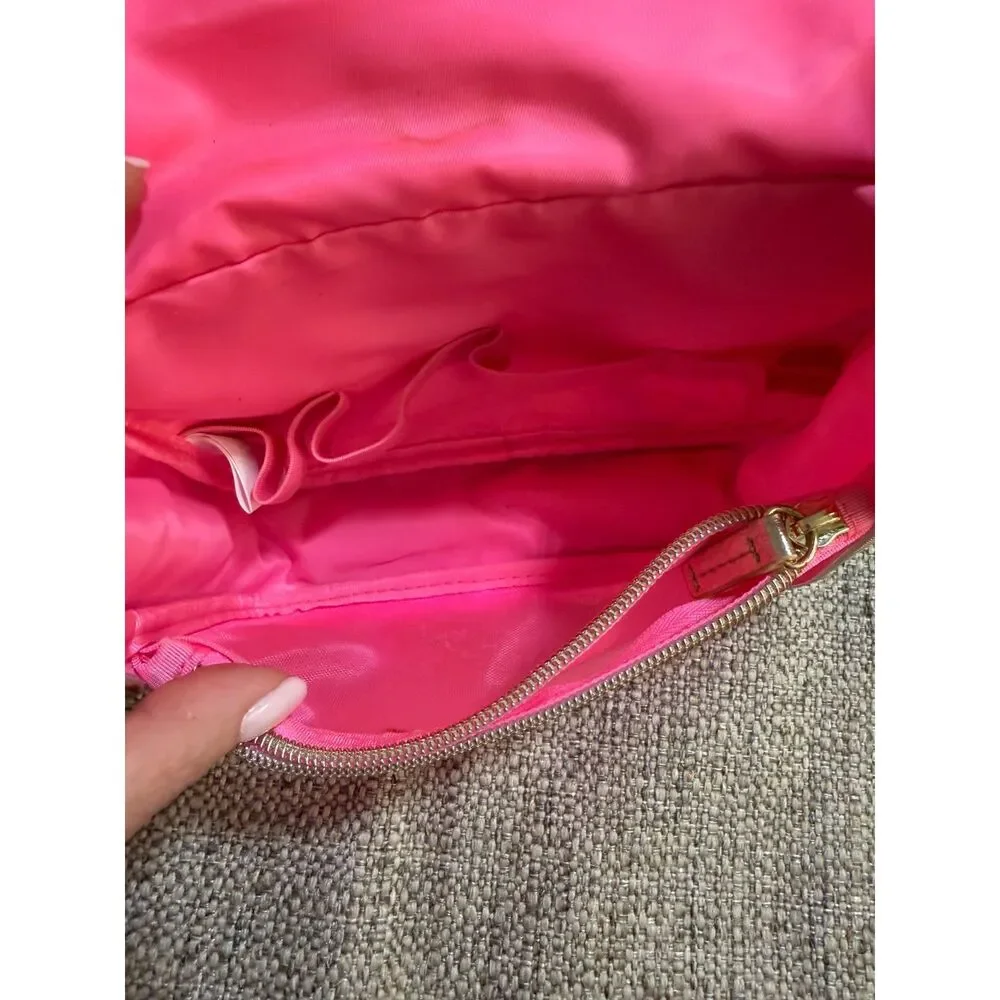Lilly Pulitzer Hanging Travel Case Splendor In The Sand Pink Seashell Print